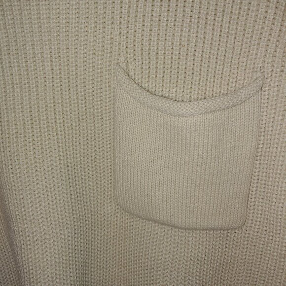 UGERLOV Merion Wool Blend Rib Knit Kimono Pullover Sweater Vest Oatmeal XXL - Picture 5 of 6